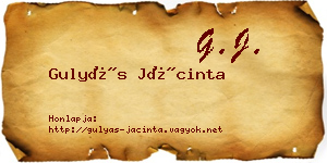 Gulyás Jácinta névjegykártya